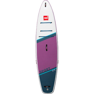 Red Paddle Co 11'3 Sport Stand Up Paddle Board , Tasche, Pumpe, Paddel & Leine - Hybrid Tough Lila Paket